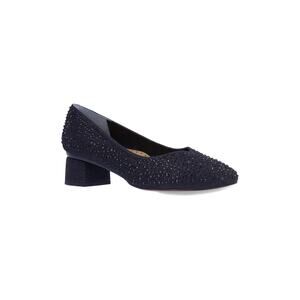 J.Renee Bielle Black Rhinestone Pump